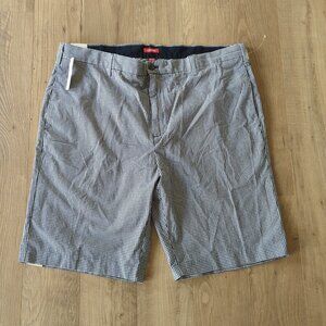 NWT New Mens 40 IZOD Straight Slim Fit Gingham Cotton Casual Shorts -413 lp
